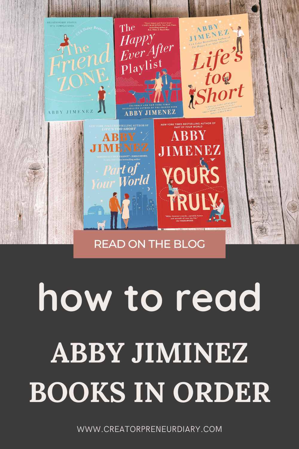 How to read abby jimenez books in order 2025 books the